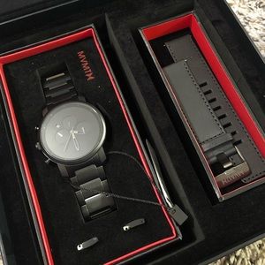 NWT MENS MVMT BLACK CHRONO WATCH